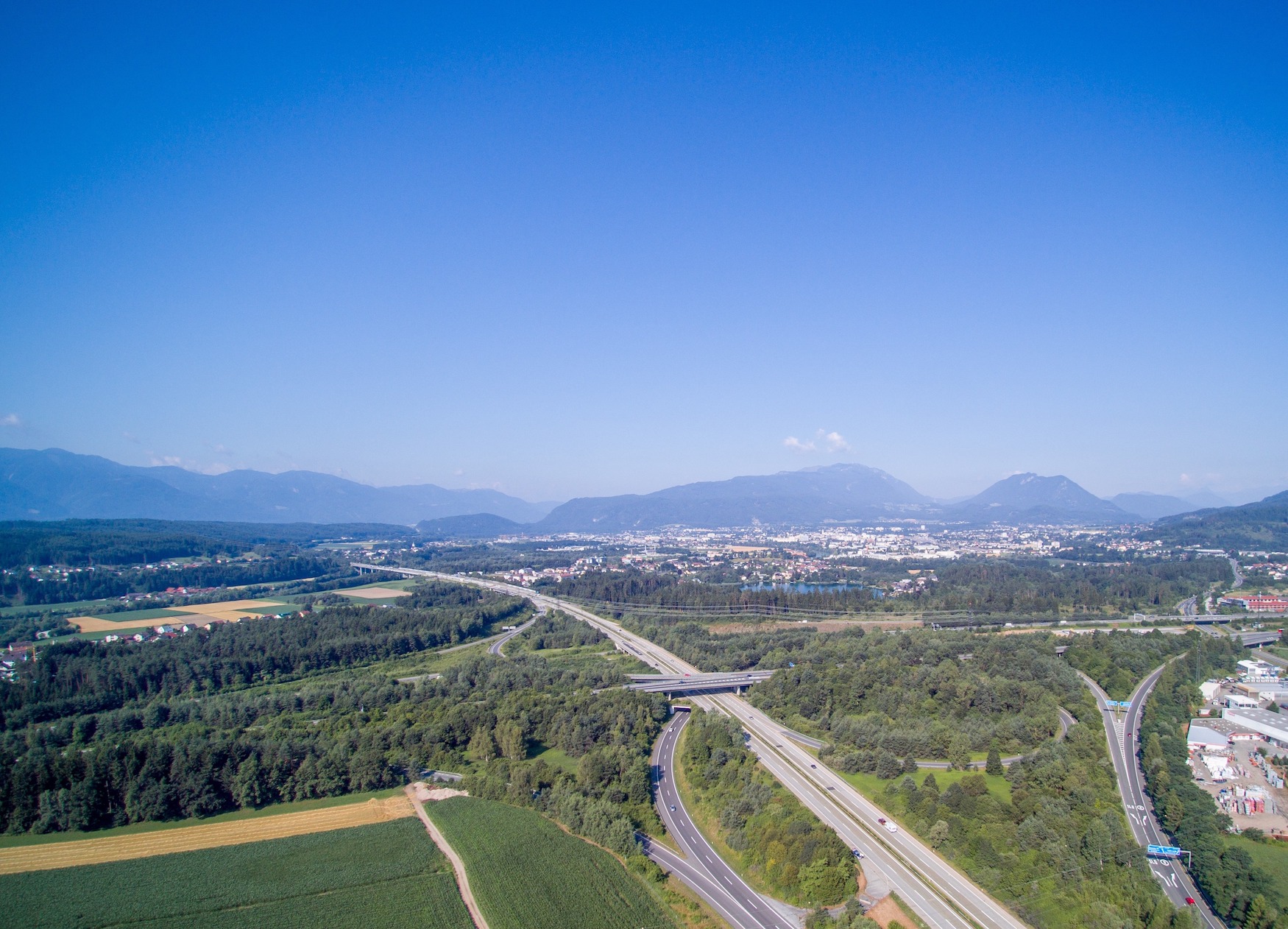 Main highway connection in Villach