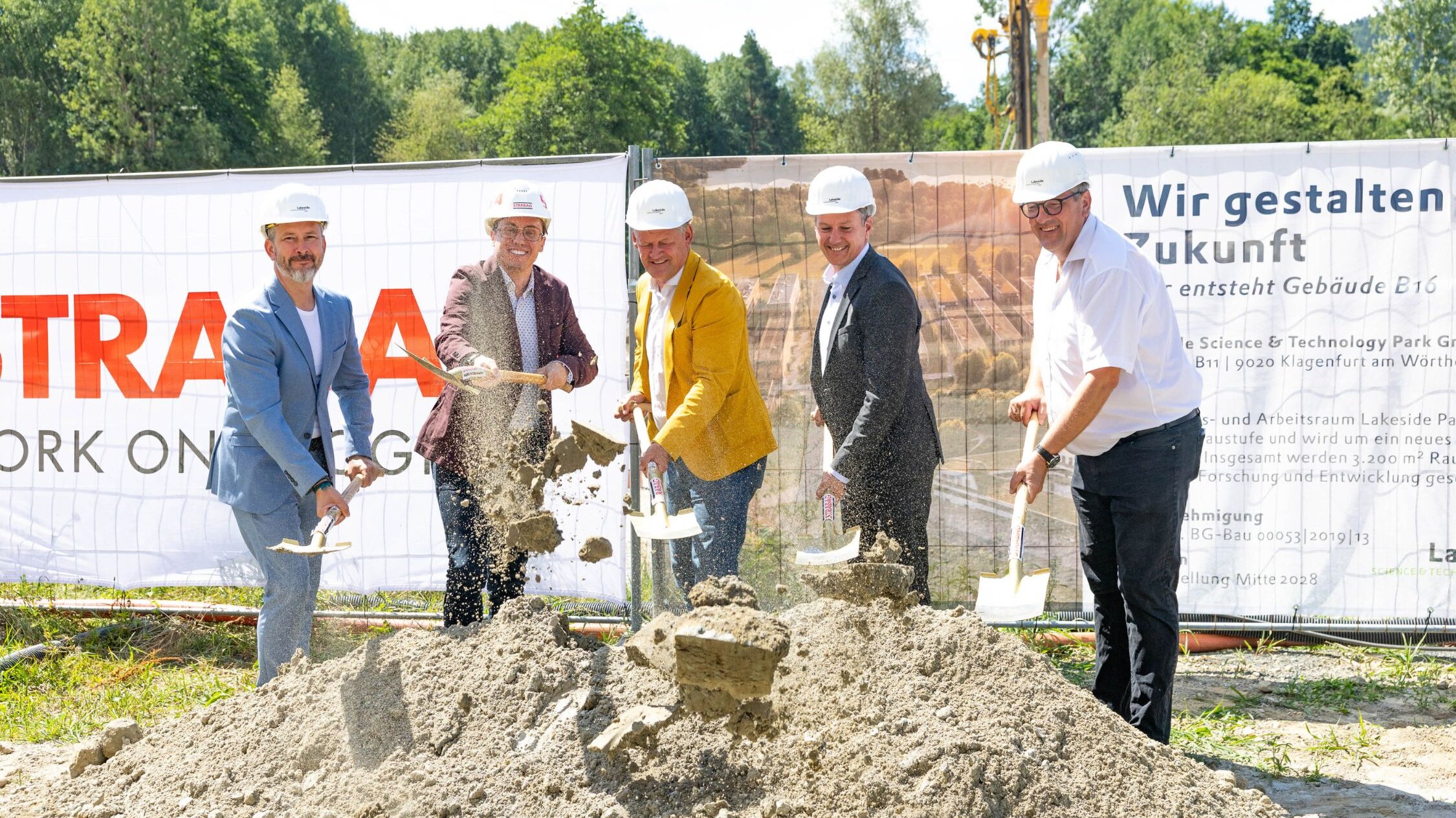 Spartenstich für das Gebäude B16