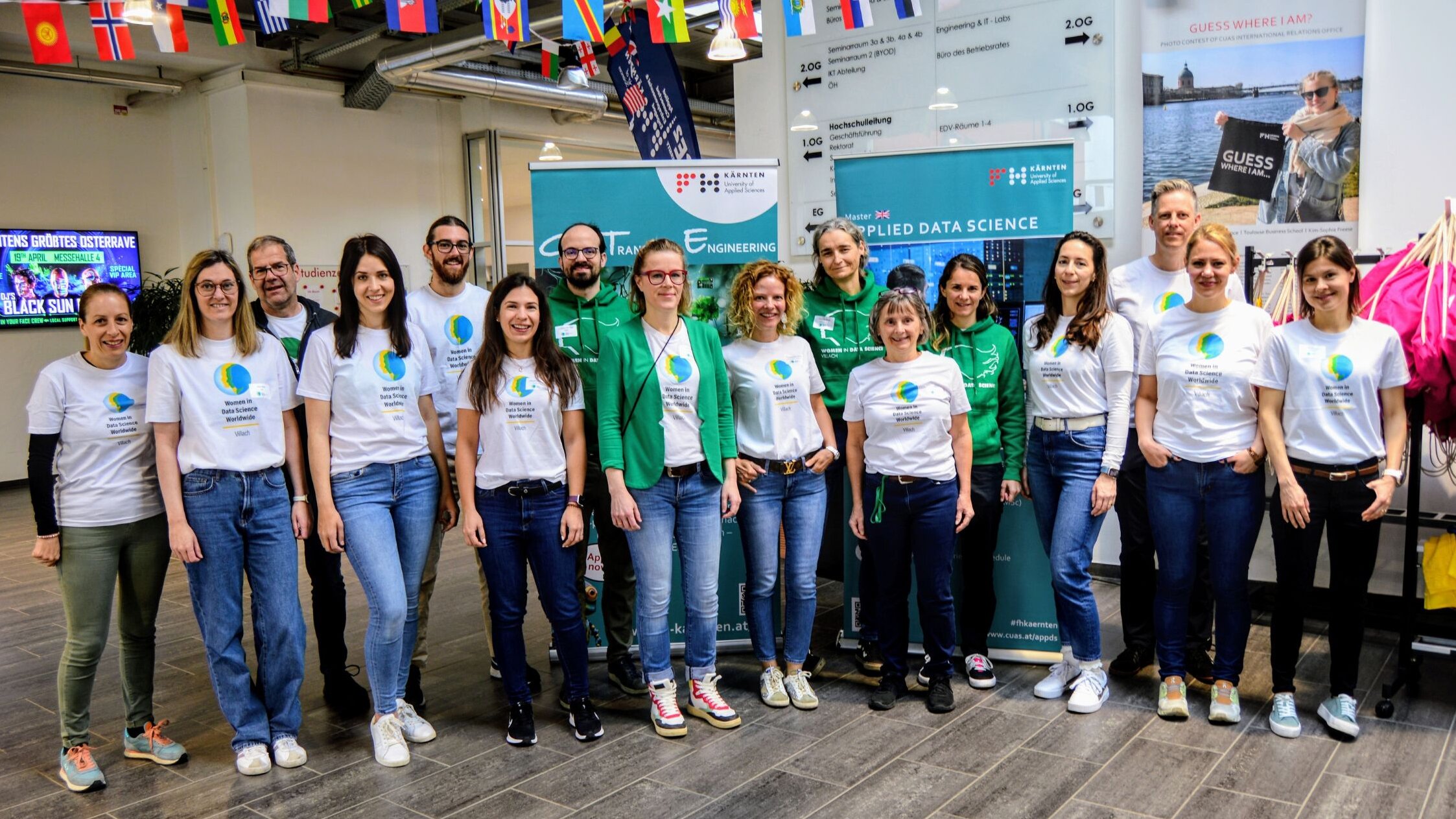 Organizing team of the Women in Data Science conference in Villach