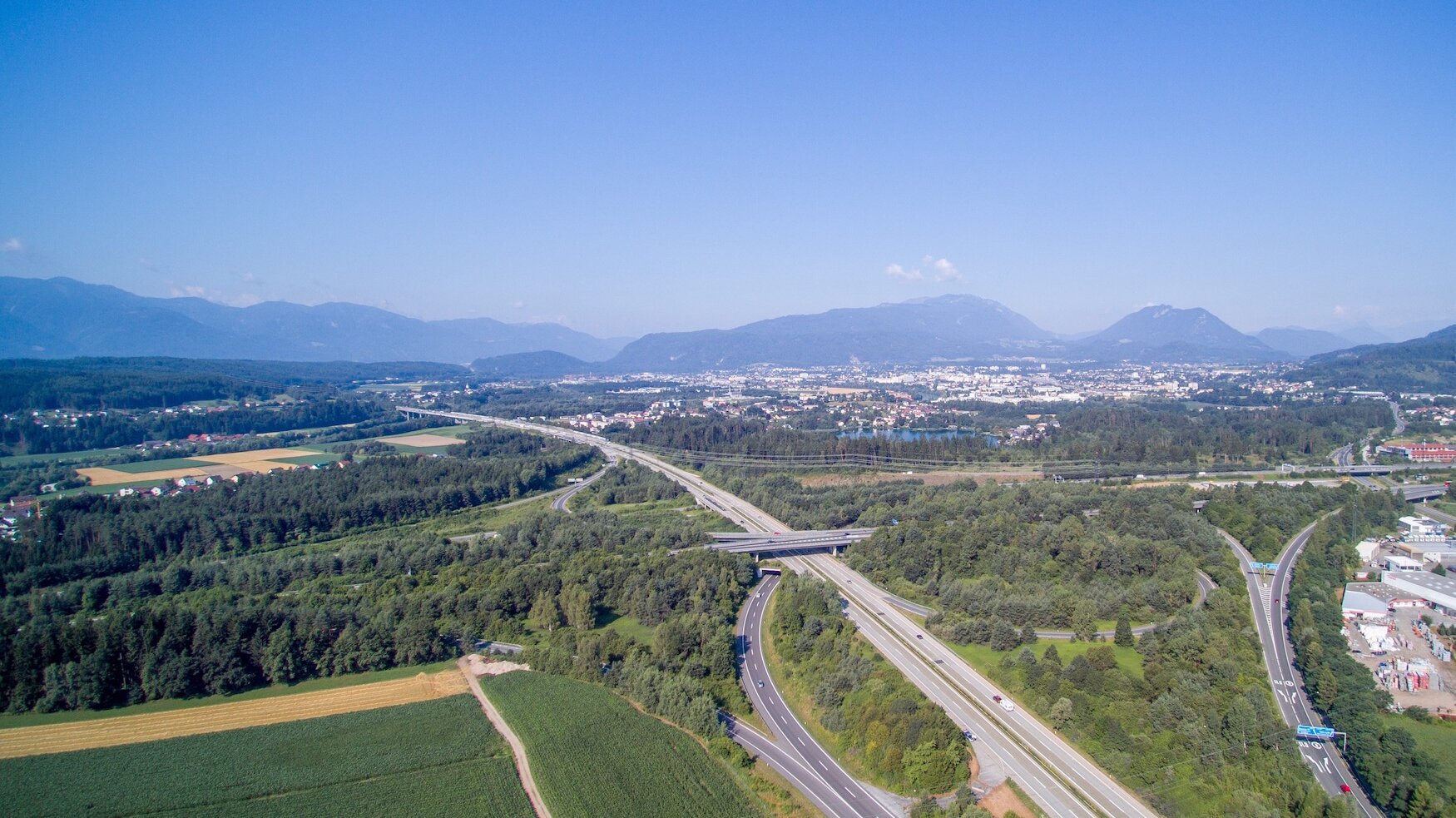 Autobahnknoten in Villach