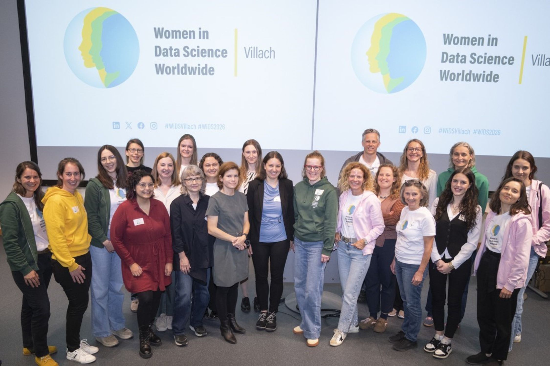 Gruppenfoto der Vortragenden bei der WiDS Villach 2026