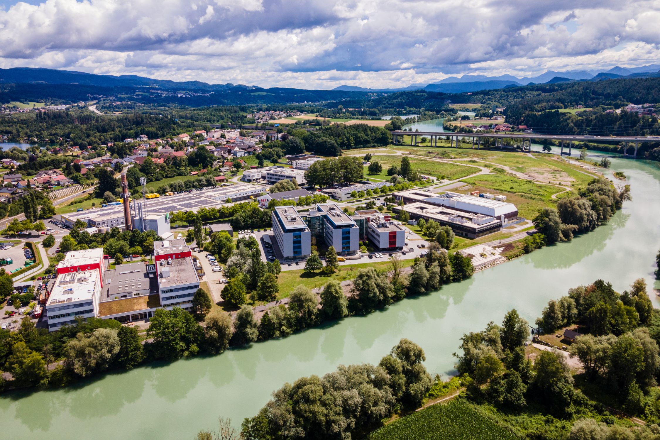 tpv Technologiepark Villach im Wandel tpv Technologiepark Villach von oben
