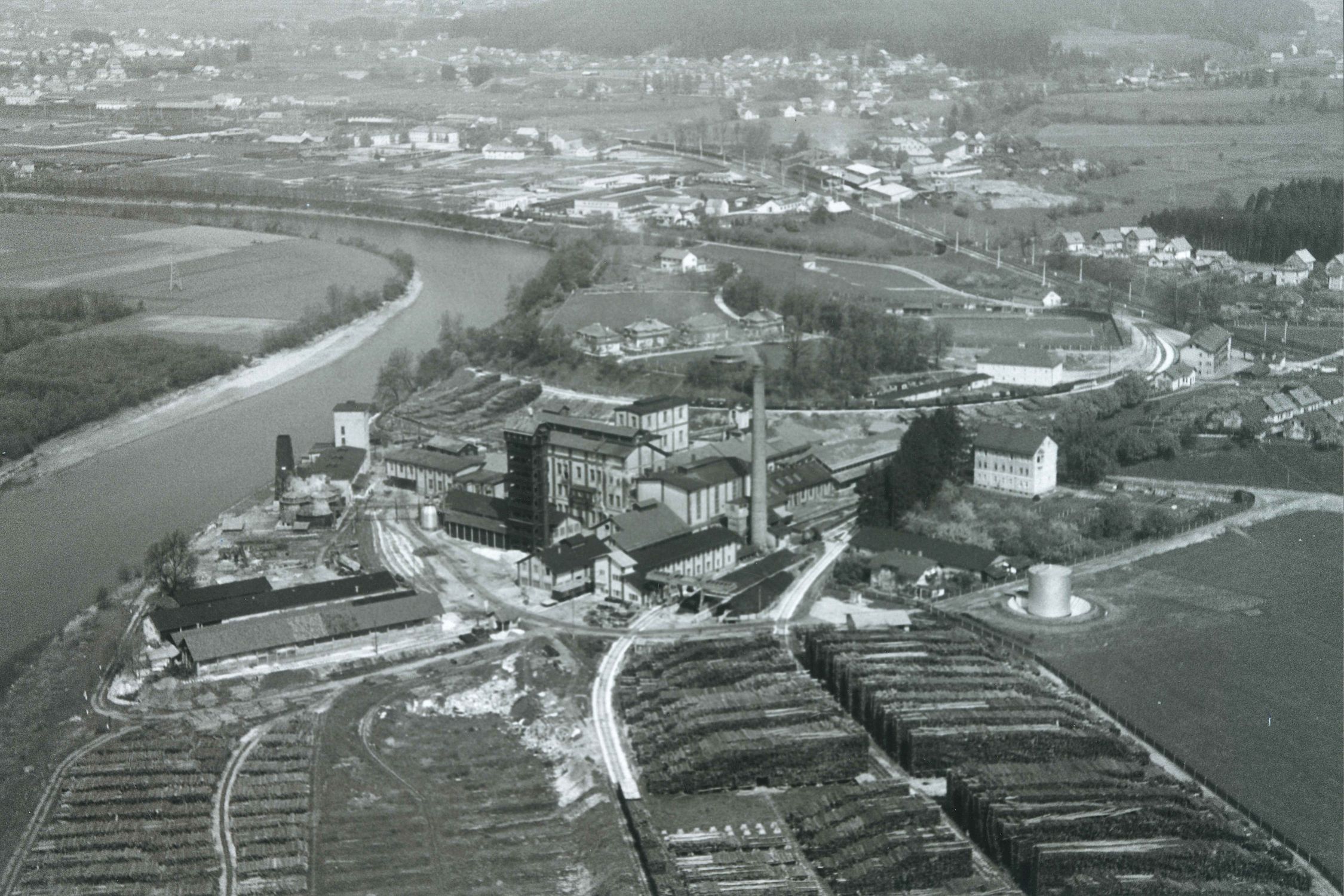 Zellstoffwerk St. Magdalen um 1959